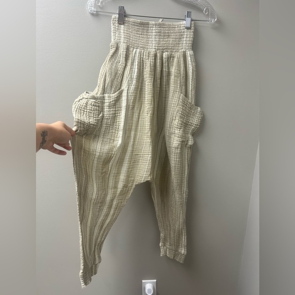 Free People Boho Walk on the Fire Harem Pants - Picture 3 of 4